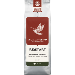 Photo of Hummingbird Fair Trade Organic Fresh Coffee Re:Start Whole Beans - 200g