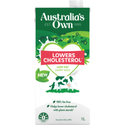 Photo of Australias Own Low Fat Lowers Cholesterol Long Life Dairy Milk 1l