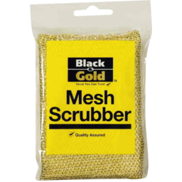 Photo of Black & Gold Scrubber Mesh 3pk