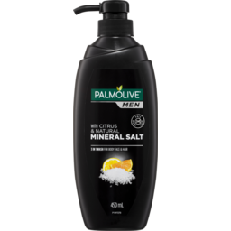 Photo of Palmolive Men 3 In 1 Wash For Body Face And Hair With Citrus & Natural Mineral Salt 450ml