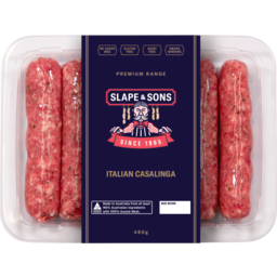 Photo of Slape & Sons Premium Range Italian Casalinga Sausages 480g