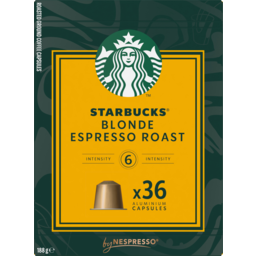 Photo of Starbucks Blonde Espresso Roast Coffee Capsules 36 Pack 190g