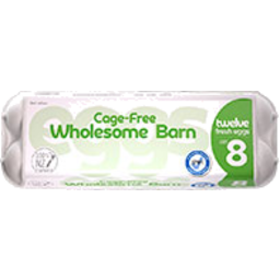 Photo of Wholesome Cage Free Barn Eggs Grade 8 12 Pack