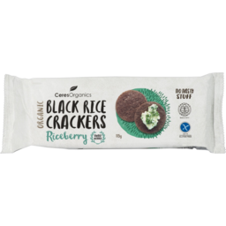 Photo of Ceres Organics Riceberry Black Rice Crackers 115g