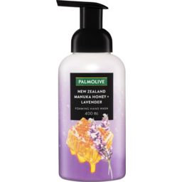 Photo of Palmolive Foaming Hand Wash Soap Pump 400ml, New Zealand Manuka Honey & Lavender, Recyclable Bottle 400ml