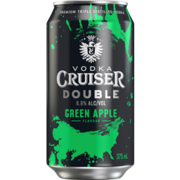 Photo of Vodka Cruiser Double Green Apple 6.8% Can 4pk