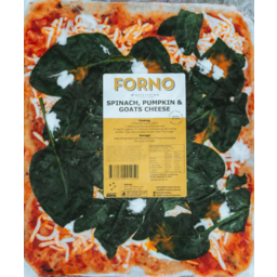 Photo of BELLISSIMA FORNO SPINACH, PUMPKIN, GOATS CHEESE PIZZA 625GM