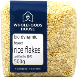 Photo of Wholefoods House Rice Flakes Brown Bio Dynamic 500g