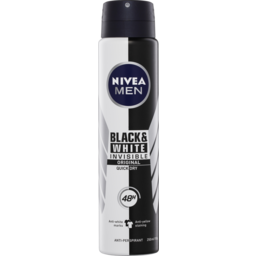 Photo of Nivea Men Invisible Black & White Aerosol Deodorant 250ml