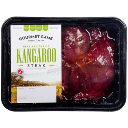 Photo of Gourmet Game Kangaroo Herb And Garlic Marinated Steak