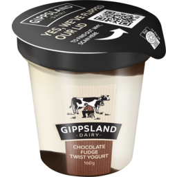 Photo of Gippsland Dairy Chocolate Fudge Twist Yogurt