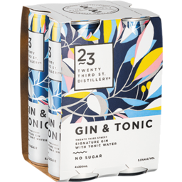 Photo of 23rd Street Gin & Tonic Can 300ml 4pk