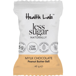 Photo of Health Lab Less Sugar Naturally Mylk Chocolate Peanut Butter Ball