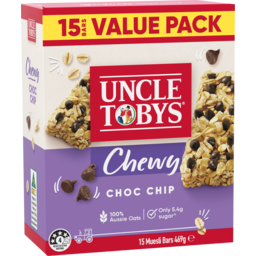 Photo of Nestle Uncle Tobys Muesli Bars Chewy Choc Chip Value Pack
