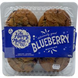 Photo of Happy Muffn Co Blueberry Muffins 4 Pack