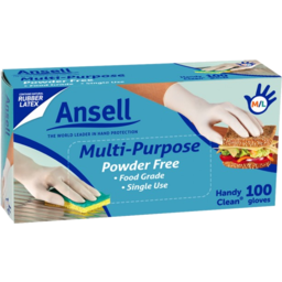 Photo of Ansell Handy Clean Disposable Gloves 100 Gloves