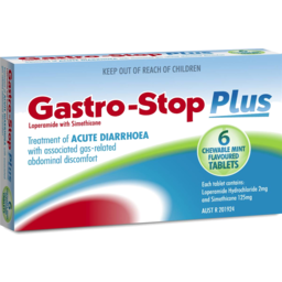 Photo of Gastrostop Loprmide Chew Tab 6pk