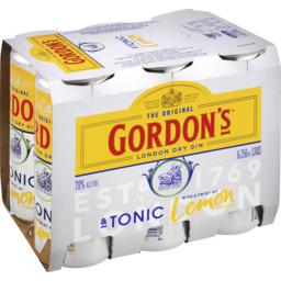 Photo of Gordon’s 7% Gin & Tonic Cans