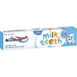 Photo of Maclean's Milk Teeth Fluoride Toothpaste For 0-3 Years 63g 63g