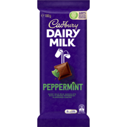 Photo of Cadbury Dairy Milk Peppermint Milk Chocolate Block 180gm