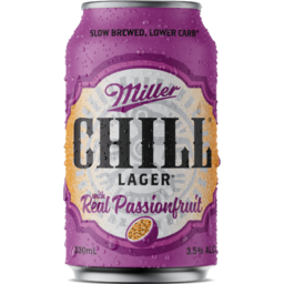 Photo of Miller Chill Lager With Real Passionfruit Can