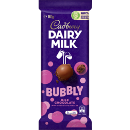 Photo of Cadbury Dairy Milk Bubbly Milk Chocolate Block 160g