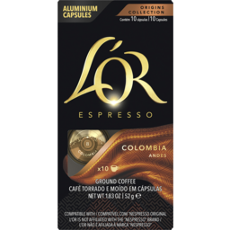 Photo of L'or Espresso Origins Colombia Intensity 8 Coffee Capsules 10 Pack 