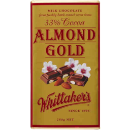 Photo of Whittakers Whittaker's Almond Gold Block 250gm
