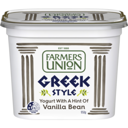 Photo of Farmers Union Yoghurt Greek Vanilla 950g