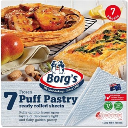 Photo of Borg's Frozen Puff Pastry 7pk