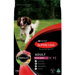 Photo of Purina Supercoat Adult With Beef Dry Dog Food 2.8kg