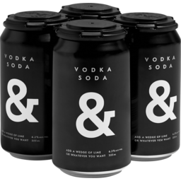 Photo of Ampersand Vodka & Soda Black 355ml