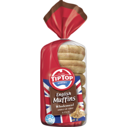 Photo of Tip Top English Muffins Wholemeal 6pk