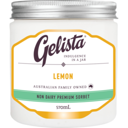 Photo of Gelista Non Dairy Lemon Premium Sorbet