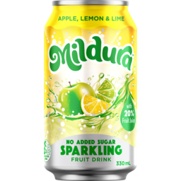 Photo of Mildura Apple Lemon & Lime Sparkling No Added Sugar Fruit Drink