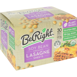 Photo of Be Right Lasagne Sheets Soy Bean