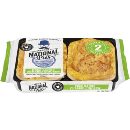 Photo of National Pies Fresh Free Range Curried Chicken Pies 2 Pack 360g 360g