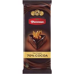 Photo of Nestle Plaistowe 70% Cocoa Dark Chocolate 200g