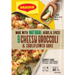 Photo of Maggi Cheesy Broccoli & Cauliflower Bake Side Dish Serves 6 31g