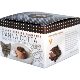 Photo of Island Berries Tasmania Tuscany Dark Chocolate Panna Cotta 125g