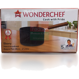 Photo of Wonder Chef  Ebony Hard Anodized Sauce Pan 16cm 2litre