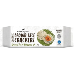 Photo of Ceres Organics Crackers - Brown Rice (Green Tea & Seaweed)