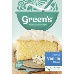 Photo of Greens Moist Vanilla Flavoured Cake Mix 470g