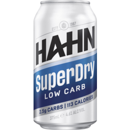 Photo of Hahn Super Dry 4.6 375ml Can Spritz 375ml