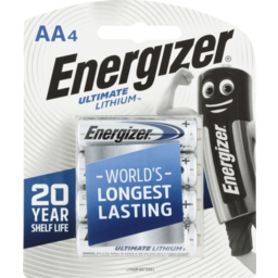 Photo of Energizer Ultimate Lithium AA Battery 4pk