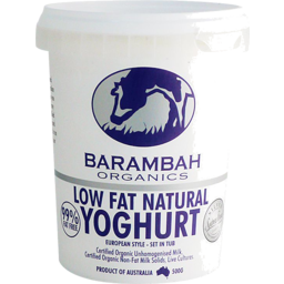 Photo of Barambah Organics Low Fat Natural Yoghurt 500g