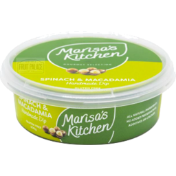 Photo of Marisas Kitchen Spinach & Macadamia Dip 200g