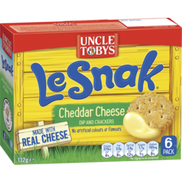 Photo of Uncle Tobys Le Snak Cheddar Cheese 6 Pack 6pk