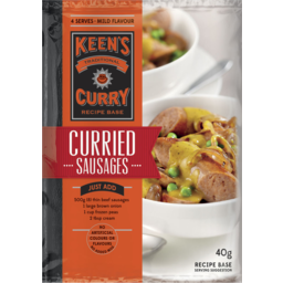 Photo of Keen's Traditional Curry Recipe Base Curried Sausages