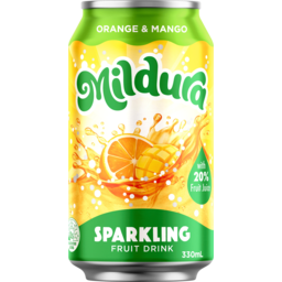 Photo of Mildura Orange & Mango Sparkling Fuit Drink 330ml
